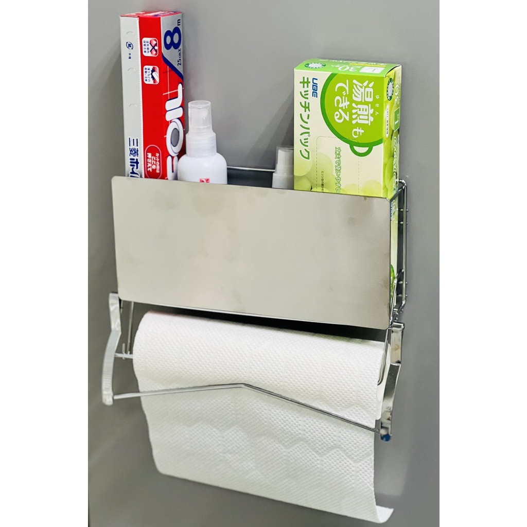 Giá treo hông tủ lạnh tiện dụng INOX KOBINI