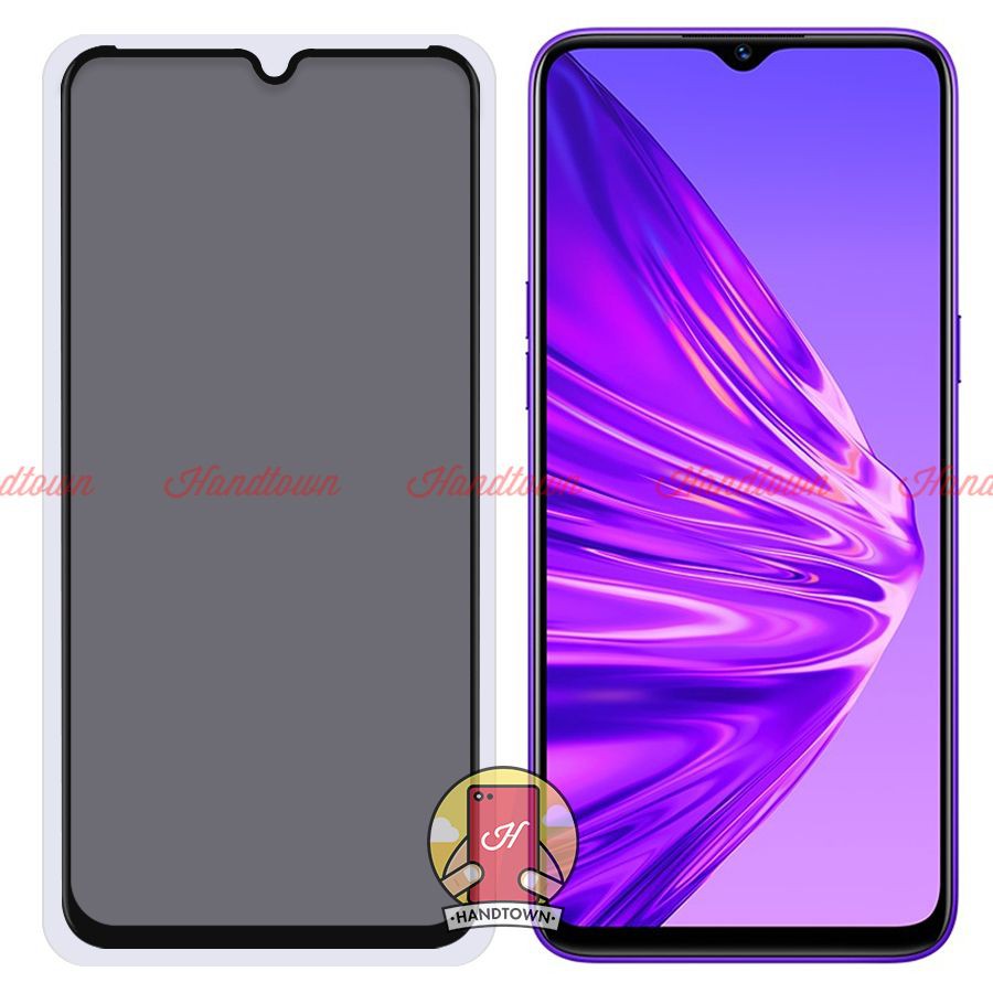Kính cường lực Chống Nhìn Trộm 9H Dành Cho Realme 5 / Realme 5 Pro / Realme Q Full Màn Hình Full Keo