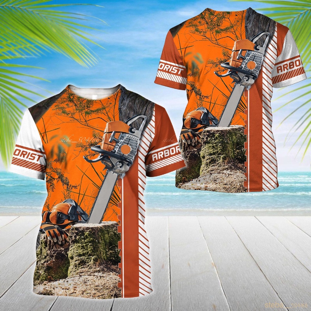 Mới Áo Thun Tay Ngắn In Hình Arborist 3D Cá Tính Cho Nam Size S-5XL
