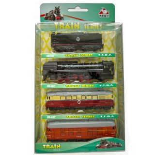 FREESHIP ĐƠN 99K_Set 4 toa tàu bằng sắt loại đẹp [ có video ]