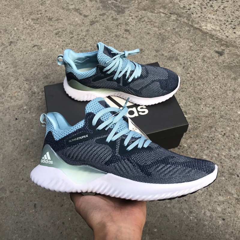 [Video_Ảnh Chụp Thật] Giày thể thao Alphabounce xanh navy