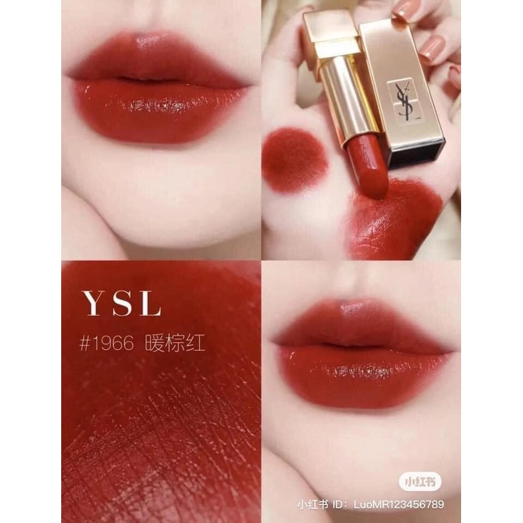 [BILL CHÍNH HÃNG] Son Yves Saint Laurent Rouge Pur Couture YSL 1966 Rouge Libre – Màu Đỏ Đất