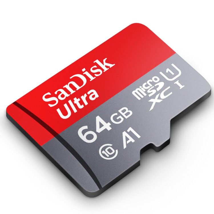 Thẻ nhớ SanDisk Ultra microSDXC 64GB, C10, A1, UHS-I, 100MB + Adapter