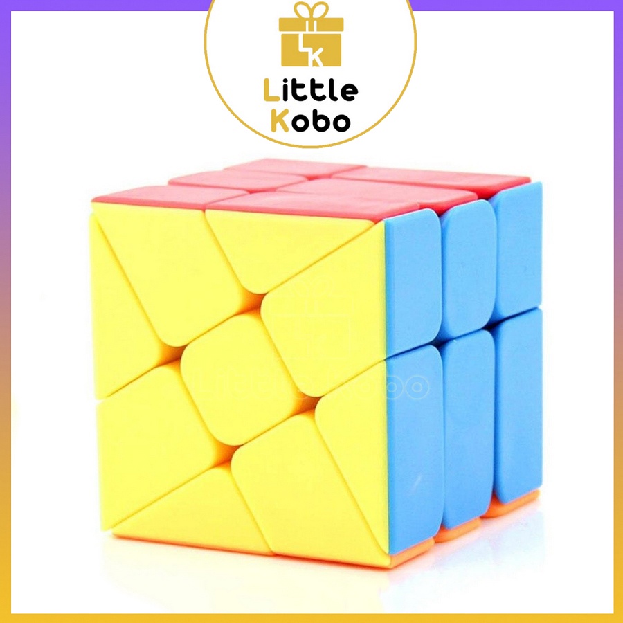 Rubik Windmill Cube Stickerless MoYu MeiLong MFJS Rubic Biến Thể Đồ Chơi Trí Tuệ