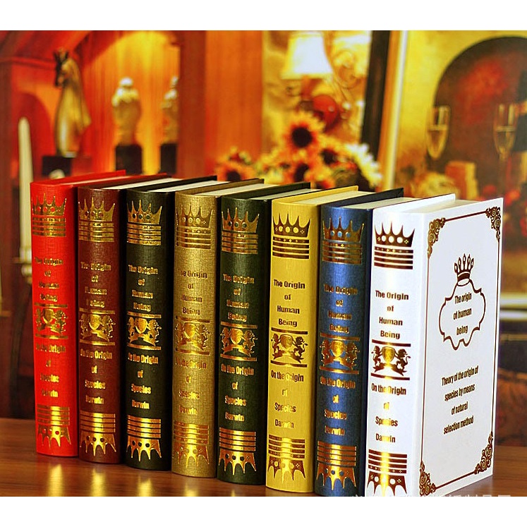 Mô hình sách phong cách cổ điển Châu Âu dùng trang trí, phụ kiện chụp ảnh