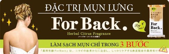 XÀ PHÒNG GIẢM MỤN LƯNG FOR BACK NHẬT BẢN