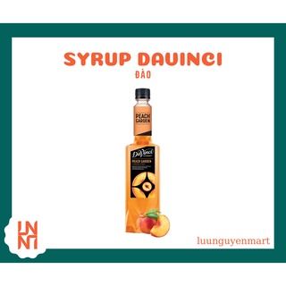 Siro/ Syrup DaVinci Gourmet vị Đào chuyên dùng trong pha chế - Chai 750ml