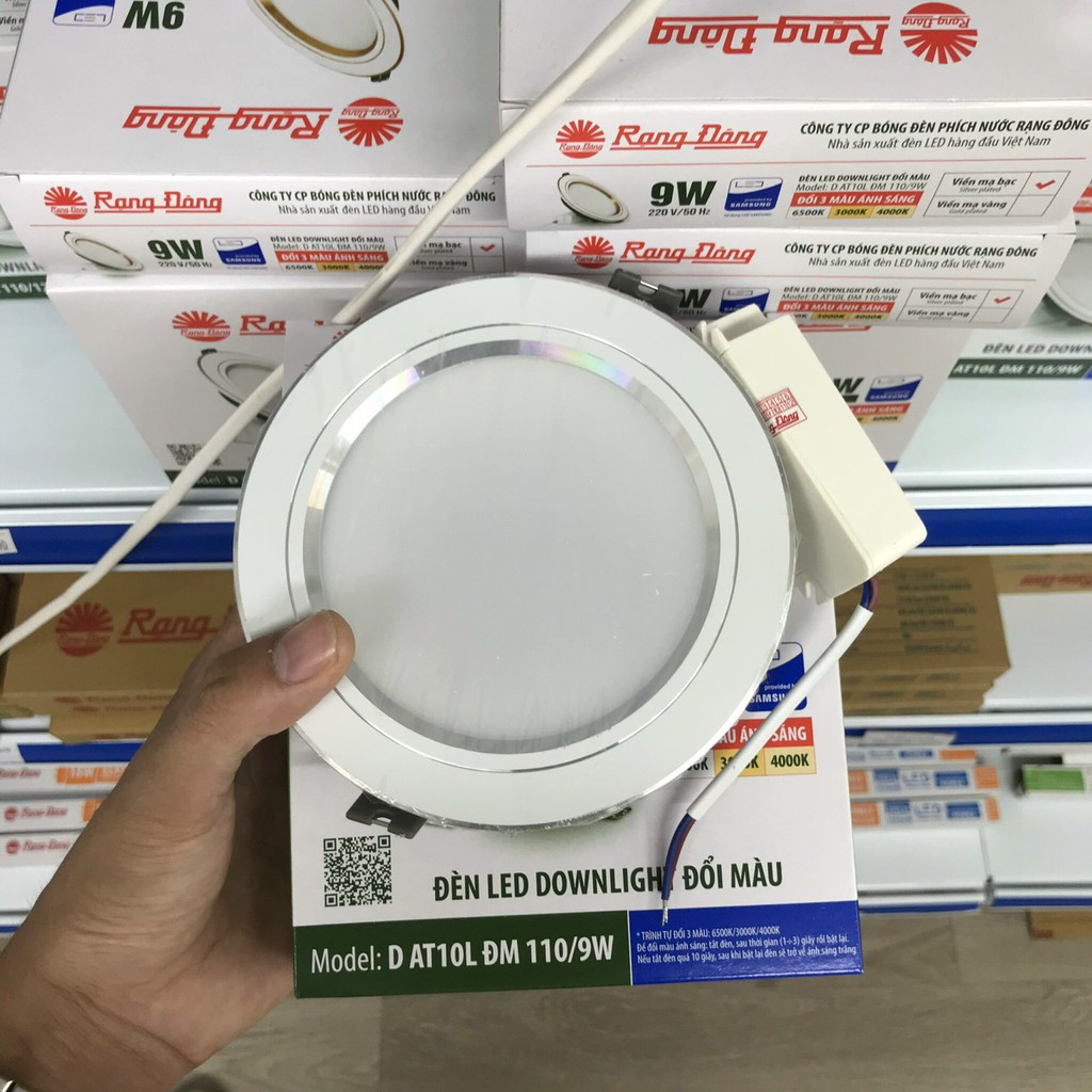 (TỔNG KHO) Đèn Led Âm Trần Rạng Đông,Đế Đúc Nhôm Hàng Loại 1 Siêu Tiết Kiệm Điện,Bảo Hàng 24 Tháng