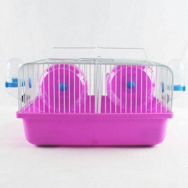 [TẶNG NHÀ TẮM]  Lồng ngăn đôi mini dành cho hamster