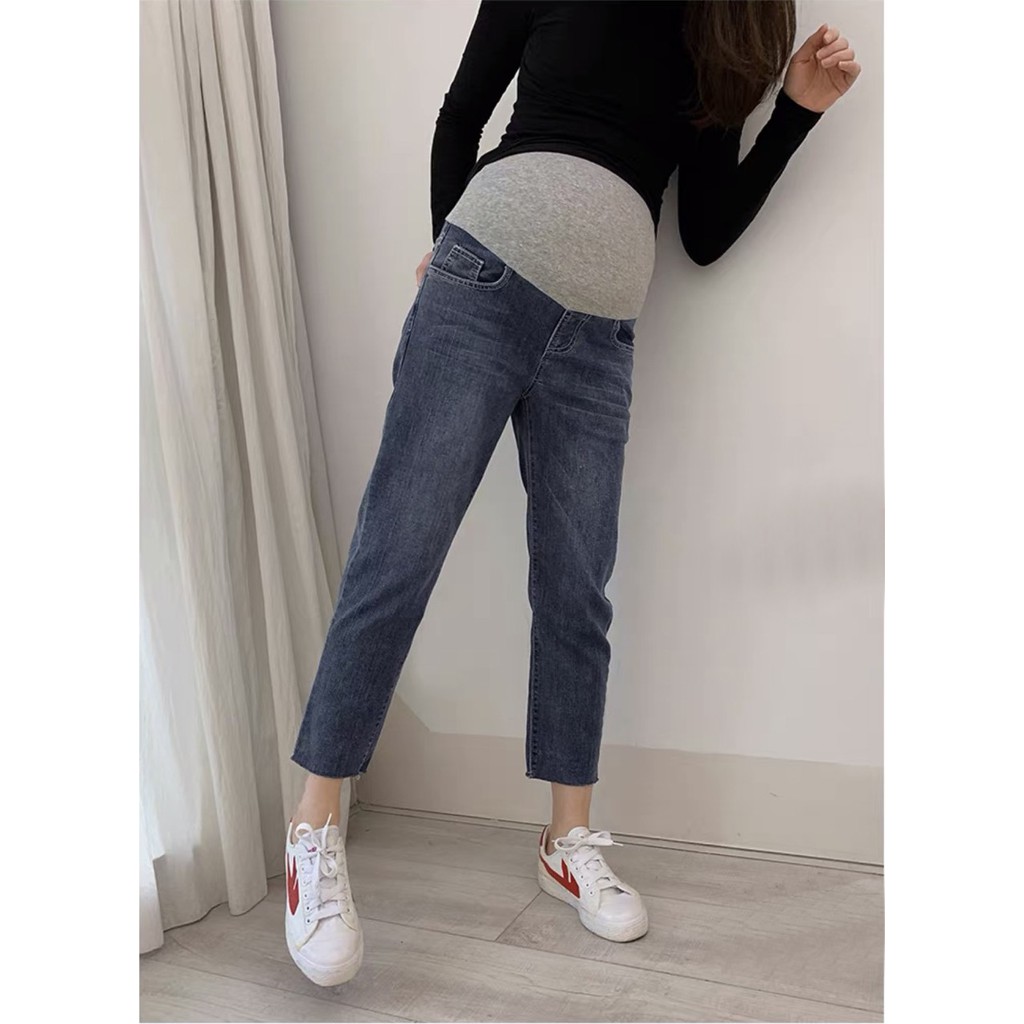 Quần jean bầu Quần baggy bầu phong cách trẻ trung năng động, jean mềm đủ size cho mẹ bầu Lilyfashion.vn