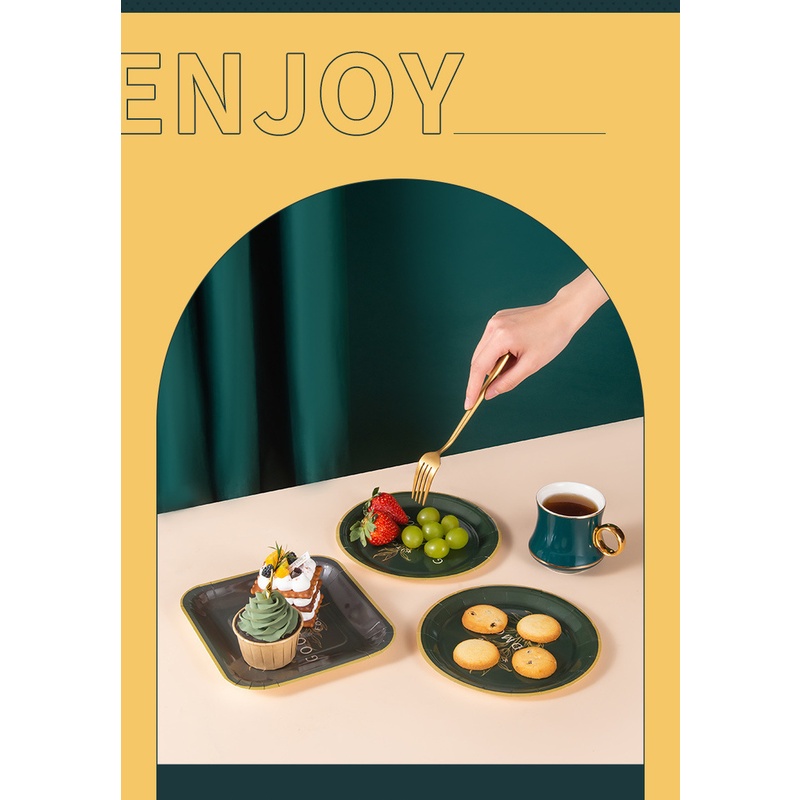 Đĩa Giấy Dùng Một Lần Chuyên Dụng Cho Nướng Bbq Ngoài Trời