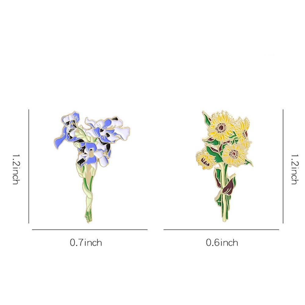 Trâm Cài Áo Hình Hoa Hướng Dương Đơn Giản Mừng Năm Mới