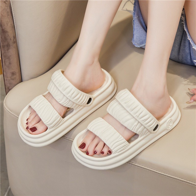 Dép nữ, dép Sandal nữ đế cao 4cm, dép quai hậu nữ đi học siêu kute