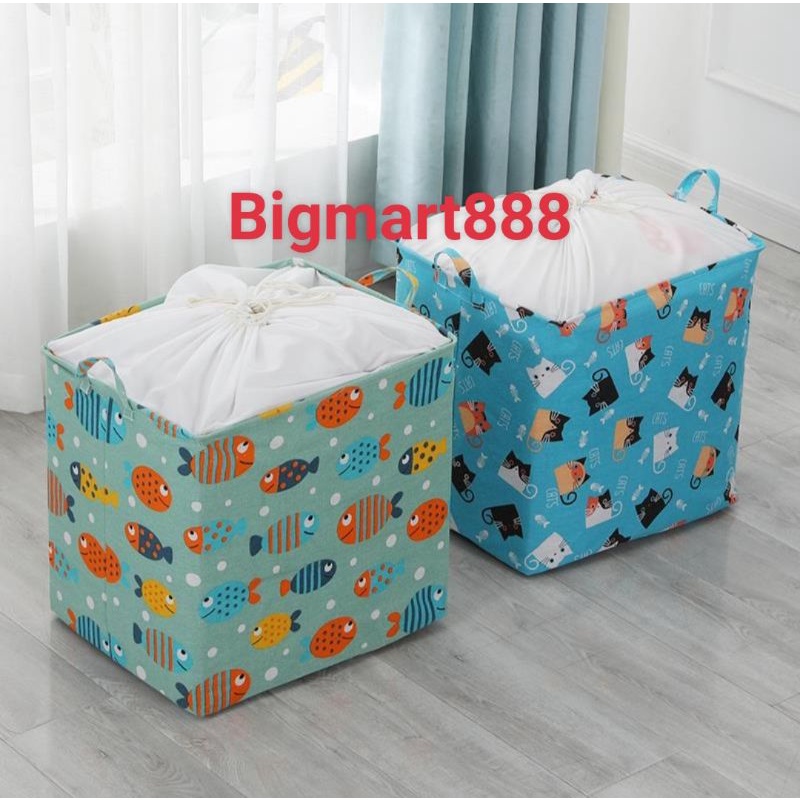 🔥SỶ🔥 Giỏ đựng quần áo bằng vải cỡ lớn 100 lít - túi đựng chăn màn đa năng washday