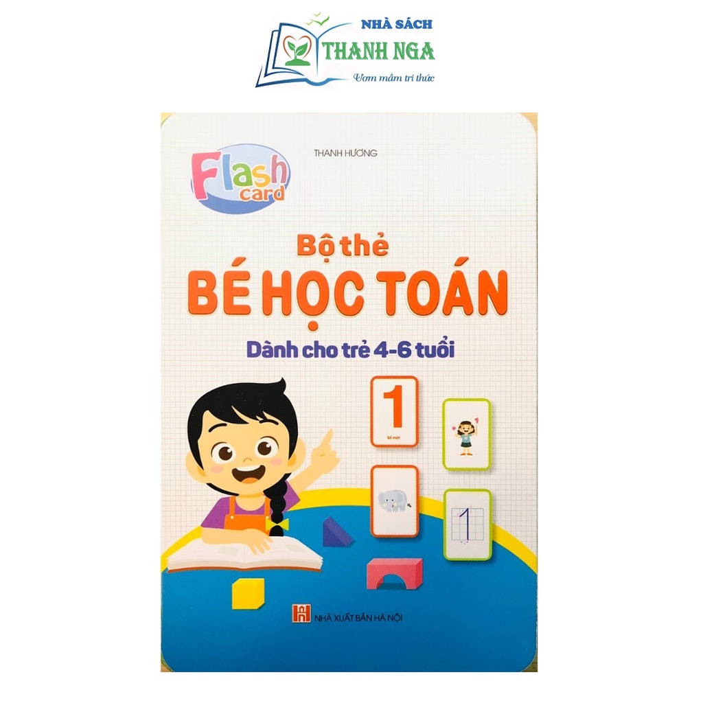 Bộ thẻ flashcard Việt Hà bé học toán dành cho trẻ từ 4-6 tuổi