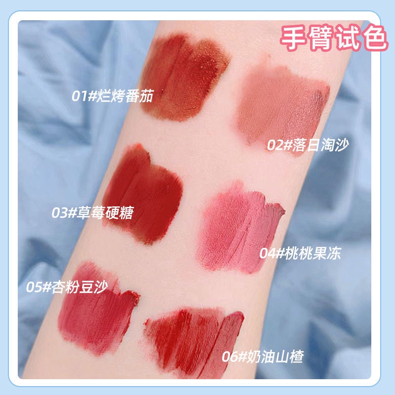 Set 6 Son Môi Lì Lâu Trôi Không Thấm Nước Chống Dính Cốc CACE