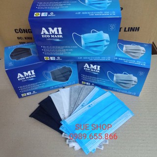 Khẩu trang y tế 4 lớp AMI (Hộp 50 cái)