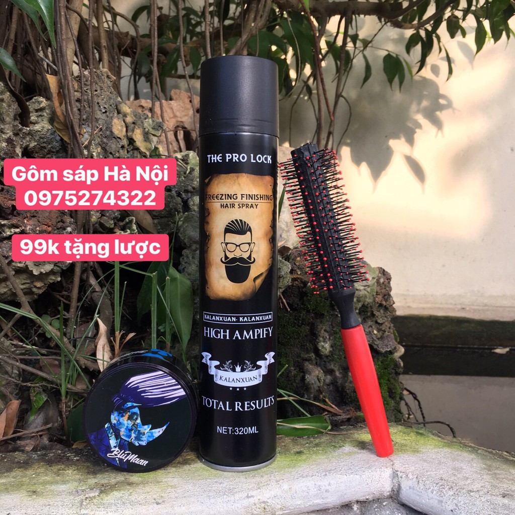 COMBO Sáp Vuốt Tóc BarberShop Shave Soap + Gôm xịt tóc The Pro Lock