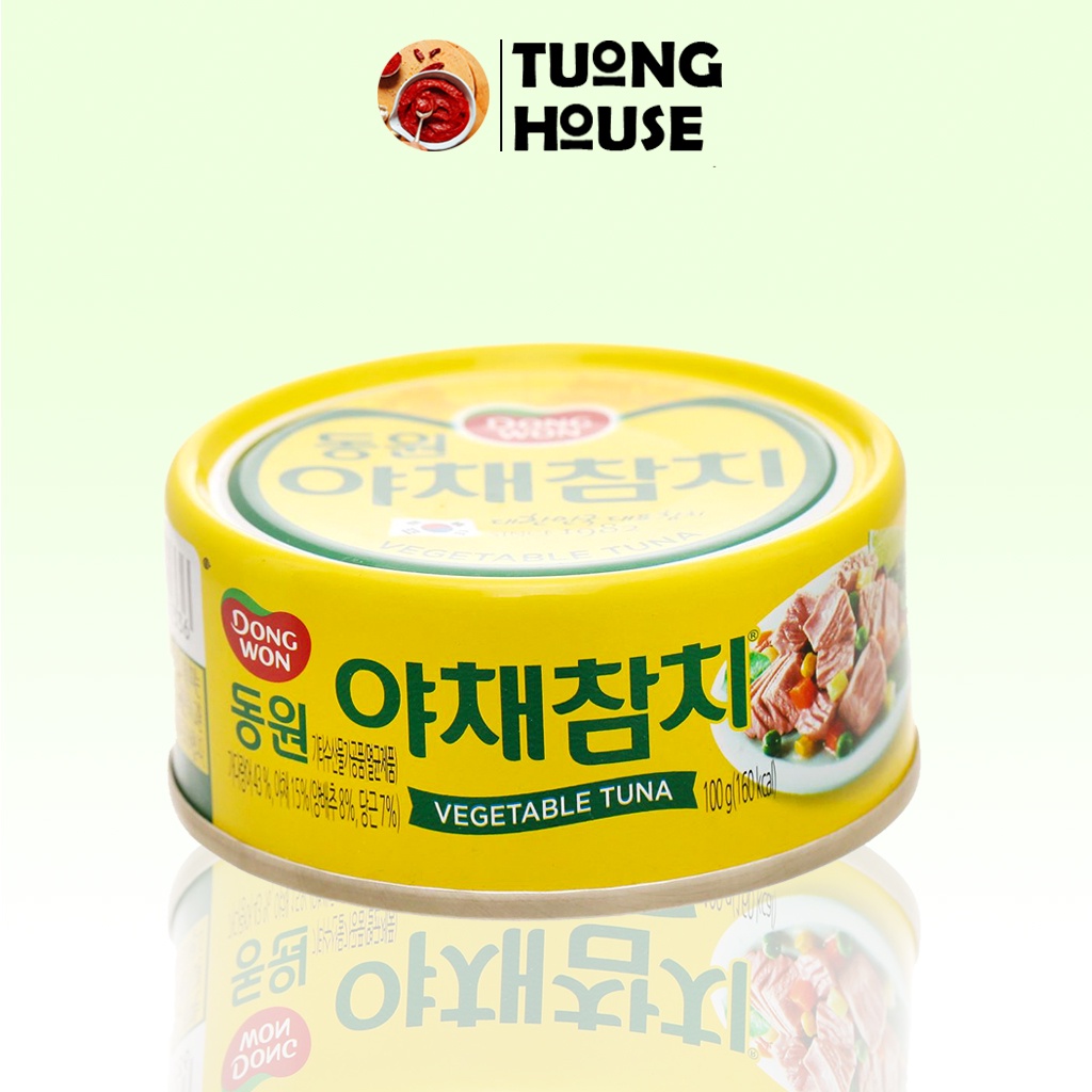 Cá ngừ Rau Củ Dongwon Lon 100Gr - Sản Xuất Theo Công Nghệ Hàn Quốc