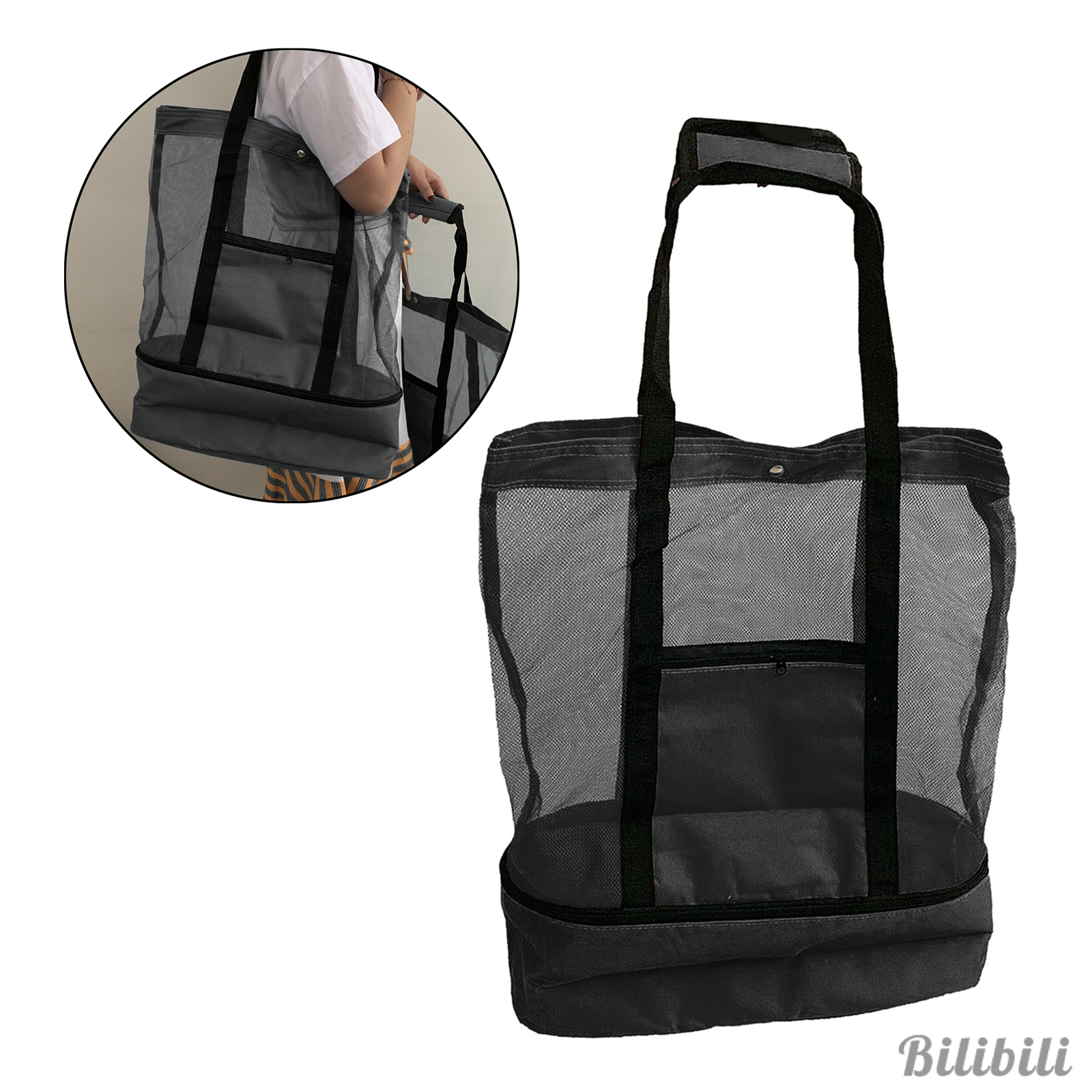 Túi tote canvas cotton đựng hàng tạp hóa có thể tái sử dụng cho mua sắm/đi chợ/đi biển/đi bơi/dã ngoại/ăn trưa/du lịch