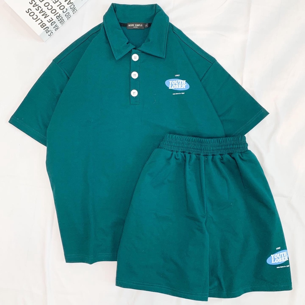 Set LOSE Đồ Nam Nữ Unisex Oversize Thun Da Cá Phong Cách Ulzzang - Yowol Sg