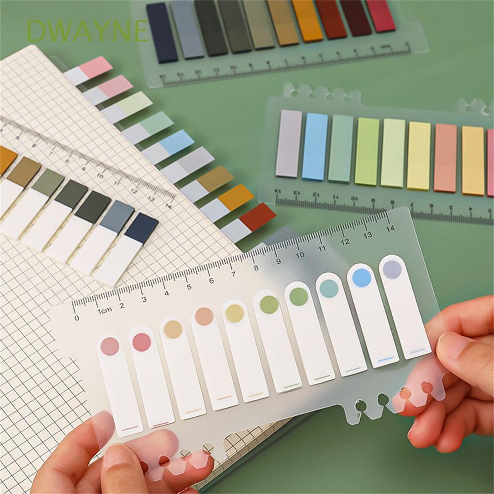 DWAYNE N Times Colorful Sticky Notes Morandi Color Label Note Memo Pad Markers Paper 200 Sheets/Pack Office School Supplies Bookmarks Notepad Self Adhesive Index Stickers Flags Tabs