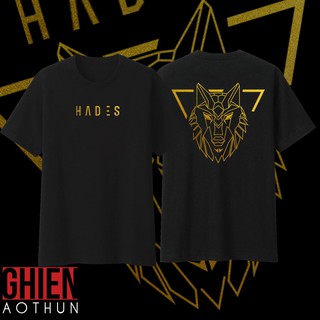 Áo Thun Hades Đầu Sói (Nhũ Vàng)