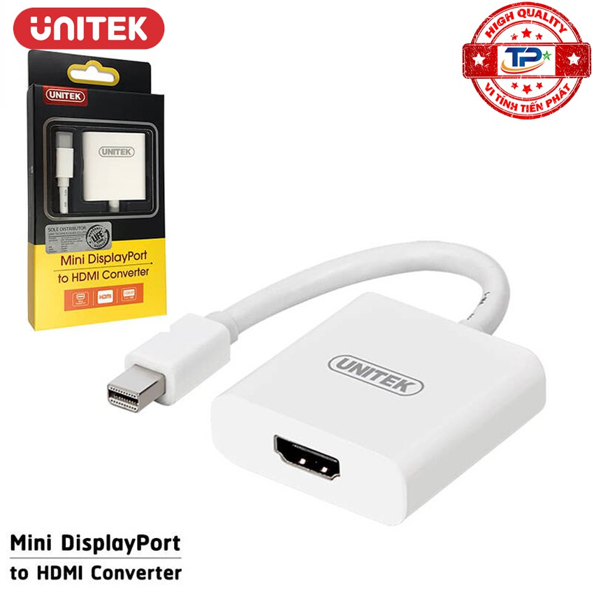 [Mã ELHACE giảm 4% đơn 300K] Bộ chuyển Mini Displayport to HDMI Unitek Y-6325BK / Y-6325WH