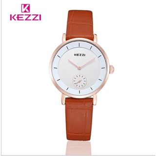 Đồng Hồ Nữ Kezzi 1080 Dây Da (Mua 1 đồng hồ TẶNG 1 vòng tay)