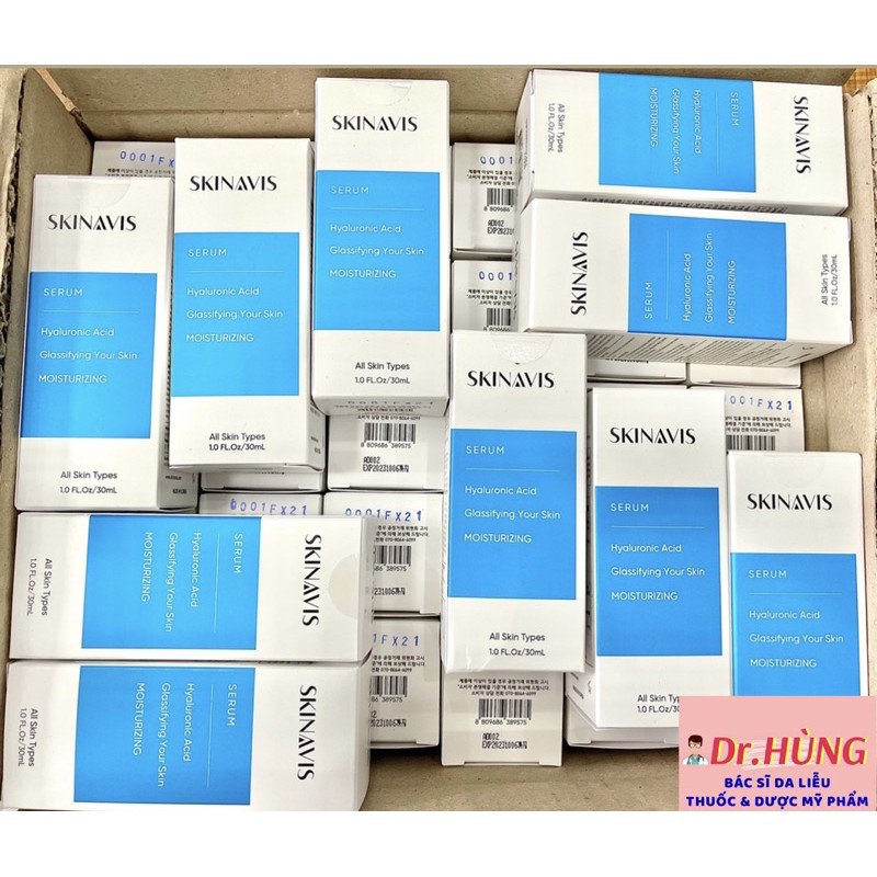 ✅[Chính Hãng]Tinh Chất Cấp Ẩm, Phục Hồi, Căng Bóng, Trẻ Hóa Da - SKINAVIS Hyaluronic Acid &amp; Niacinamide + B5 Serum 30ml