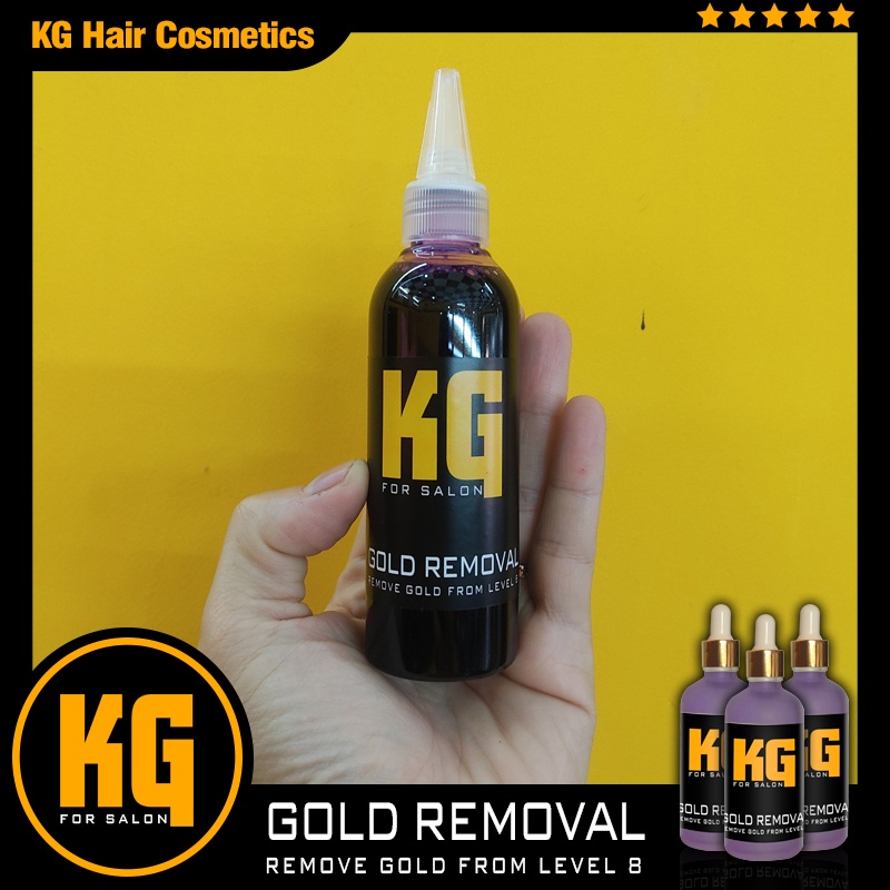 Dung Dịch Tím Khử Vàng Lên Màu Bạch Kim Cho Tóc Tẩy - KG Gold Removal