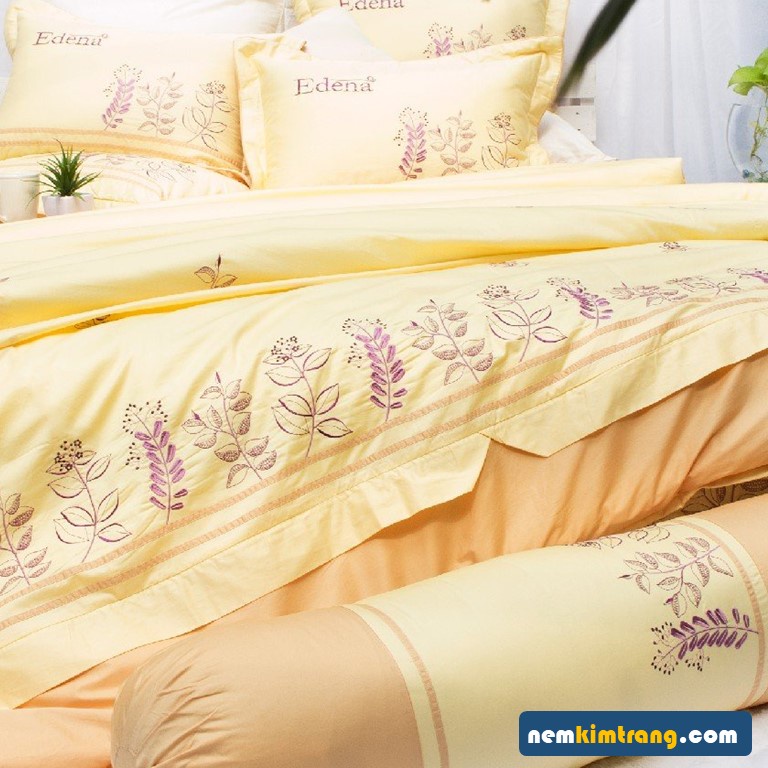 VỎ Gối Ôm Cotton Solid Edena - CHÍNH HÃNG, CAO CÂP
