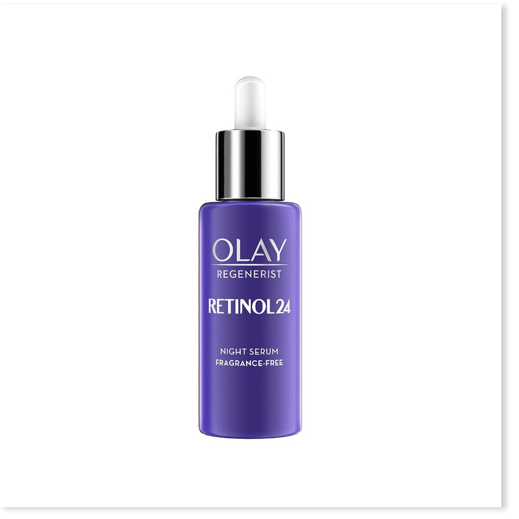 [Mã giảm giá mỹ phẩm UK chính hãng] Tinh chất đêm chống lão hoá mạnh Olay Regenerist Retinol 24 Night Serum 40 ml (Bill