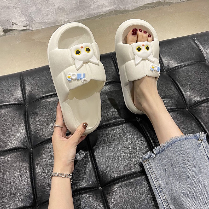 Dép đi trong nhà GAVINBROWN đế dày họa tiết hoạt hình chống trượt thời trang hè xinh xắn cho nữ