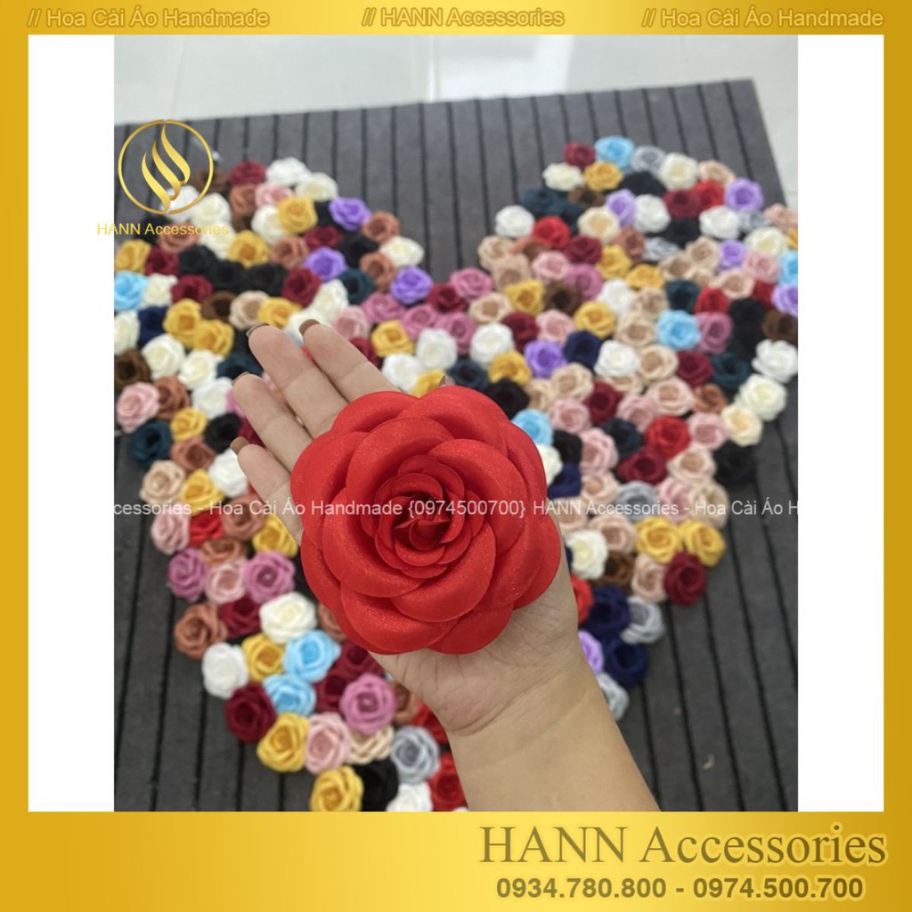 Hoa cài áo đẹp handmade thủ công cao cấp