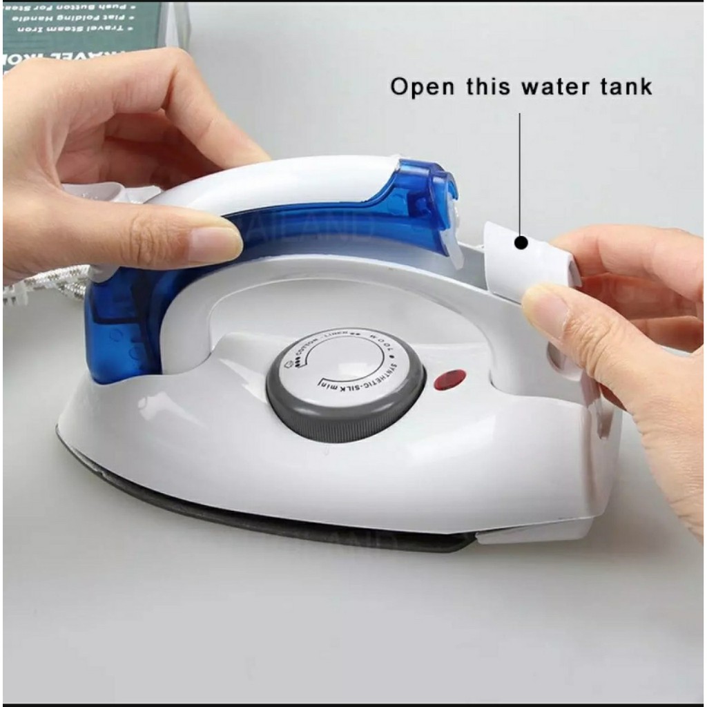 [FREESHIP] Bàn là ủi hơi nước mini du lịch cầm tay tiện dụng TRAVEL IRON Tiết kiệm điện năng, an toàn khi sử dụng