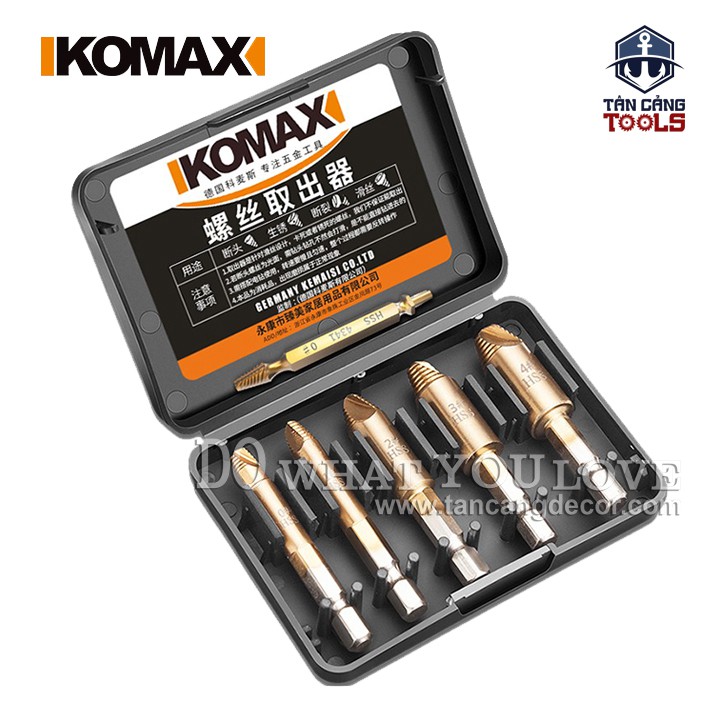 Bộ Mở Toét Đầu Vít Komax Chuôi Lục 0203