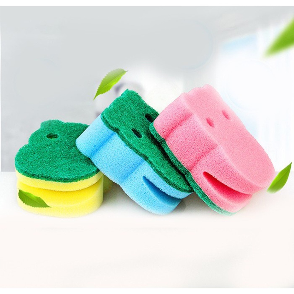 [Tổng Kho Sỉ] Cọ Xoong Mặt Cú NHIỀU MẦU Có 2 Lỗ Kiêm Rửa Cốc, Cạnh Bát CDS1041