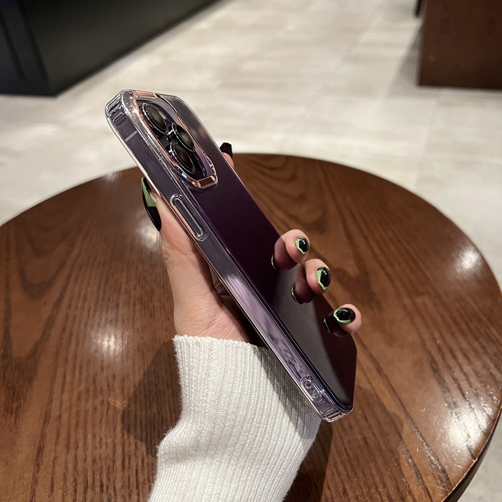 Ốp Điện Thoại iPhone 14 13 12 11 Pro max 14 plus PC case ốp lưng điện thoại iphone 14 promax Màu Gradient Lấp Lánh Sang Trọng Chống Sốc Cho iP 14 Plus 13 12 11 Pro max
