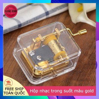 Hộp nhạc trong suốt quà tặng độc đáo