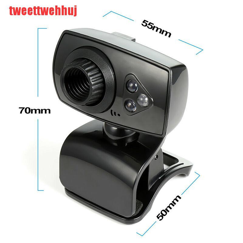 Webcam Full Hd 50mp Usb 3 Đèn Led Kèm Micro Tiện Dụng Cho Pc Laptop