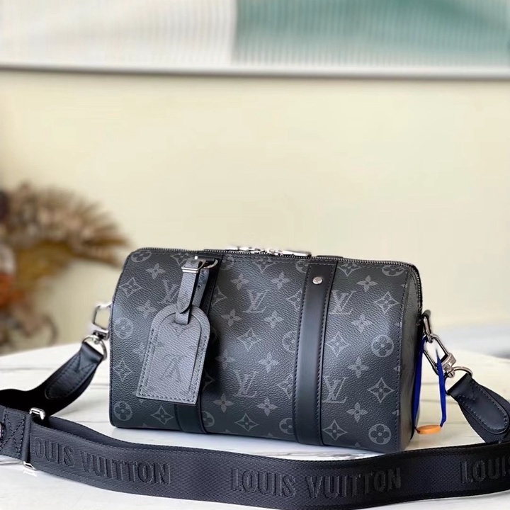 Túi đeo chéo L V túi trống mini 27x17x13 LA fullbox túi vải phụ kiện bill thẻ