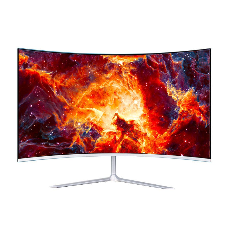 Tốc độ làm mới cao 2k144z Màn hình máy tính cong không viền 32 inch phân giải để bàn Văn phòng quán cà phê In