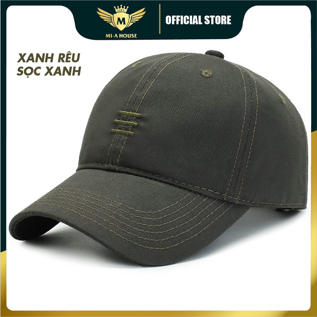 Mũ lưỡi trai 3 sọc cao cấp kèm video thật sản phẩm