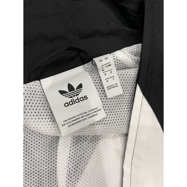 Áo khoác gió Nam Adidas sz M Âu Ba lá Hàng Auth (Thanh lý hàng mất tag)