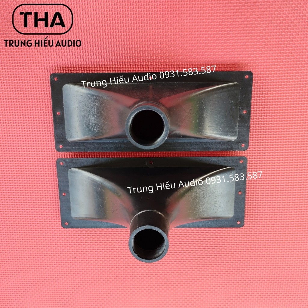 Họng Treble 28x11 cm Ren Xoáy Hàng Nhập TQ, Nhựa ABS, Phểu Treble Kèn cho Loa 250 350 450 Trung Hiếu Audio (Giá 1 Cặp)