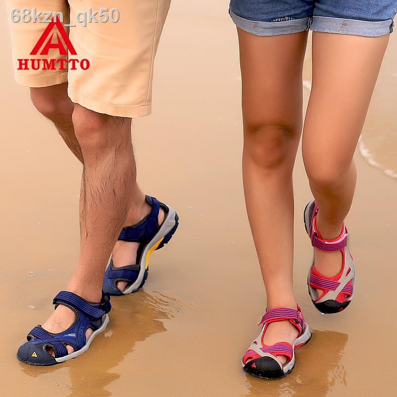 giày đi biển nam mùa hè chính hãng Hauteu nữ Baotou Sandals, bộ đường dài, lội nước