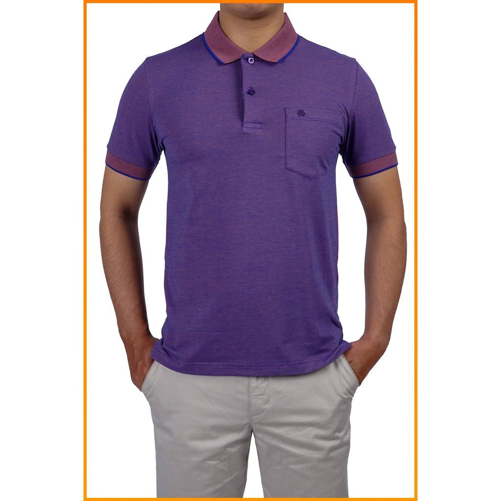 "HÀNG CAO CẤP" Áo thun polo nam Merriman màu Purple mã THMTS031 - PURPLE , mặc siêu mát, thấm hút mồ hôi và khử mùi