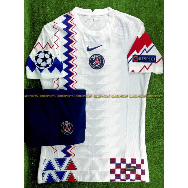 Bộ Psg trắng sân khách Super bodyfix Thailand mùa giải 2020-2021 Giống chính hãng 100%