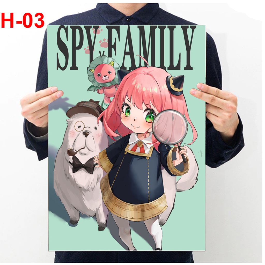 Tranh dán tường anime Spy X Family , Áp Phích anime Spy X Family, Poster anime Spy X Family